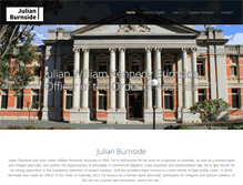 Tablet Screenshot of julianburnside.com